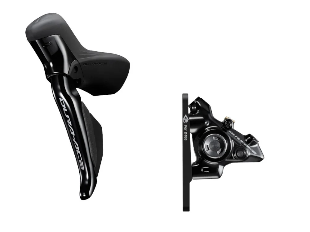 SHIMANO Dura Ace Di2 Schalt- | Bremshebel ST-R9270 + Scheibenbremse BR-R9270 Flat Mount | einzeln