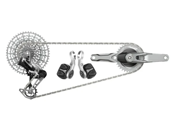 SRAM Eagle Transmission 1987 Edition MTB Gruppe | 55 mm Kettenlinie 174 mm Q-Faktor | 170 mm | silber