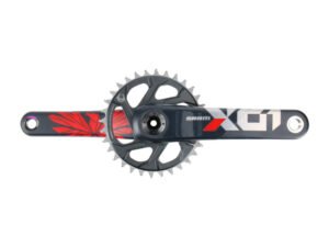 SRAM X01 Eagle DUB Kurbel 1x12 | X-SYNC 2 Direct Mount Kettenblatt 32 Zähne SuperBOOST+ | rot