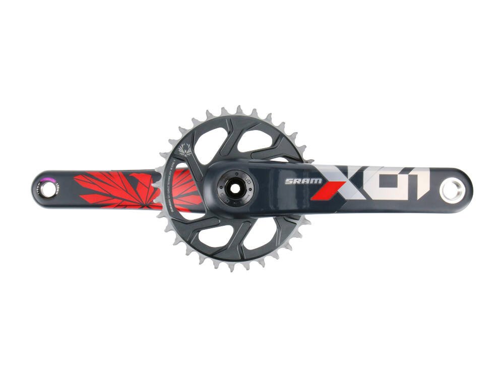 SRAM X01 Eagle DUB Kurbel 1x12 | X-SYNC 2 Direct Mount Kettenblatt 32 Zähne SuperBOOST+ | rot