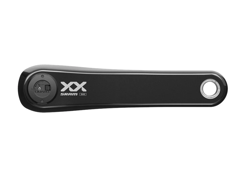 SRAM XX Eagle Transmission Power Meter Upgrade DUB Kurbel links | 55 mm Kettenlinie 174 mm Q-Faktor Wellenmessung | schwarz 165 mm
